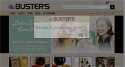 Desktop Screenshot of bustersliquors.com